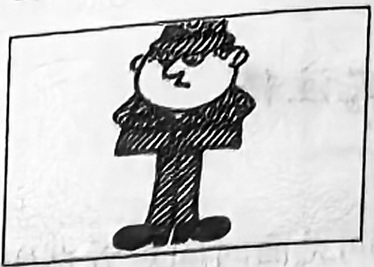 A tall policeman.