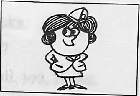 A young air hostess.
