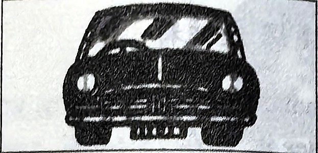 A car; the printed colour cue is blue.