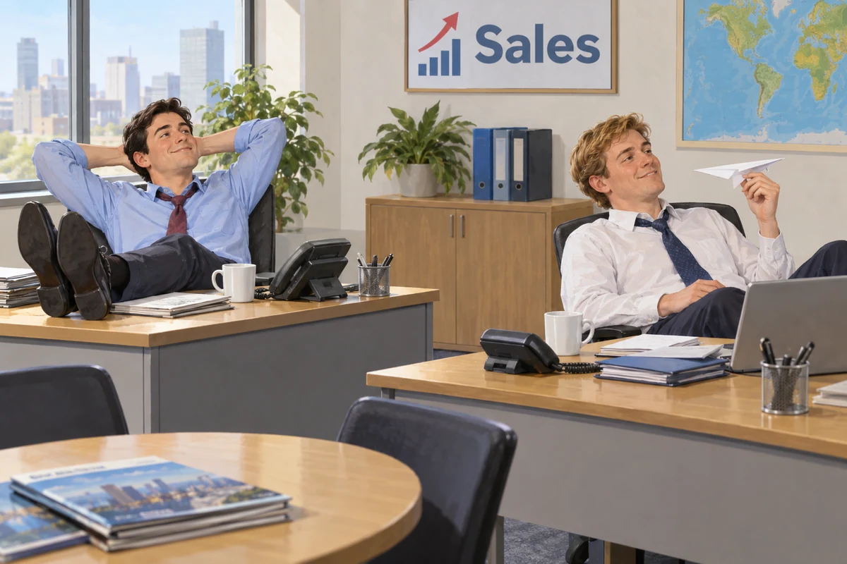 The sales reps are not busy.
