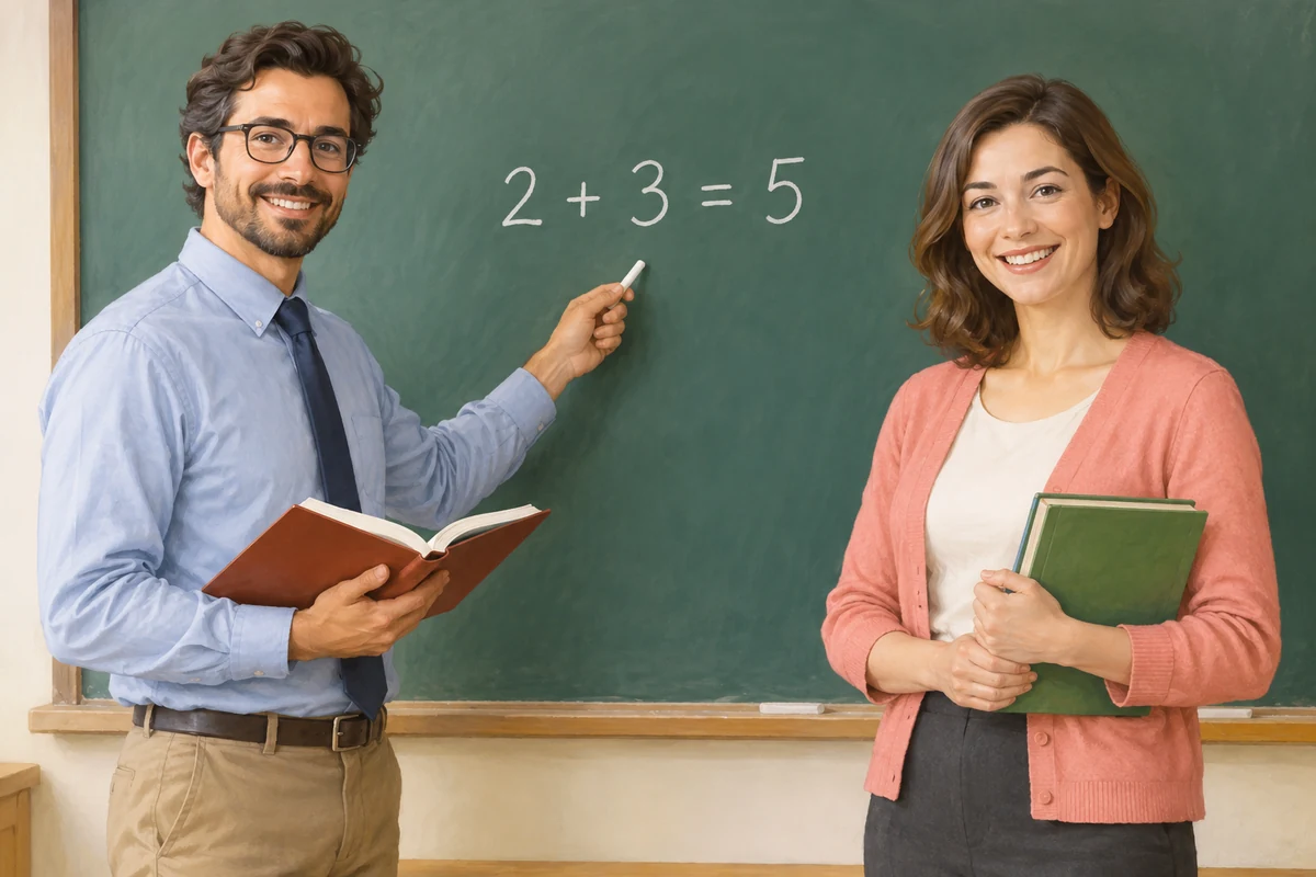 Two teachers.