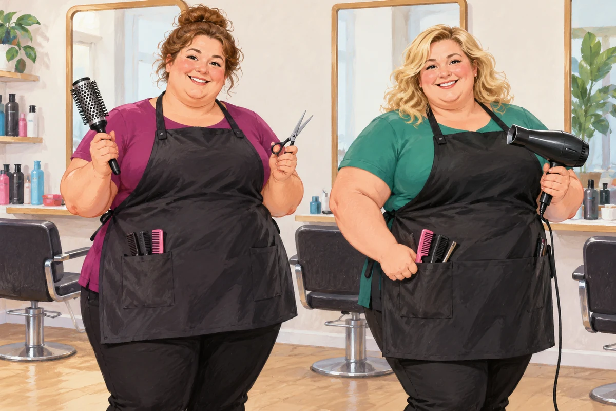 The hairdressers are fat.