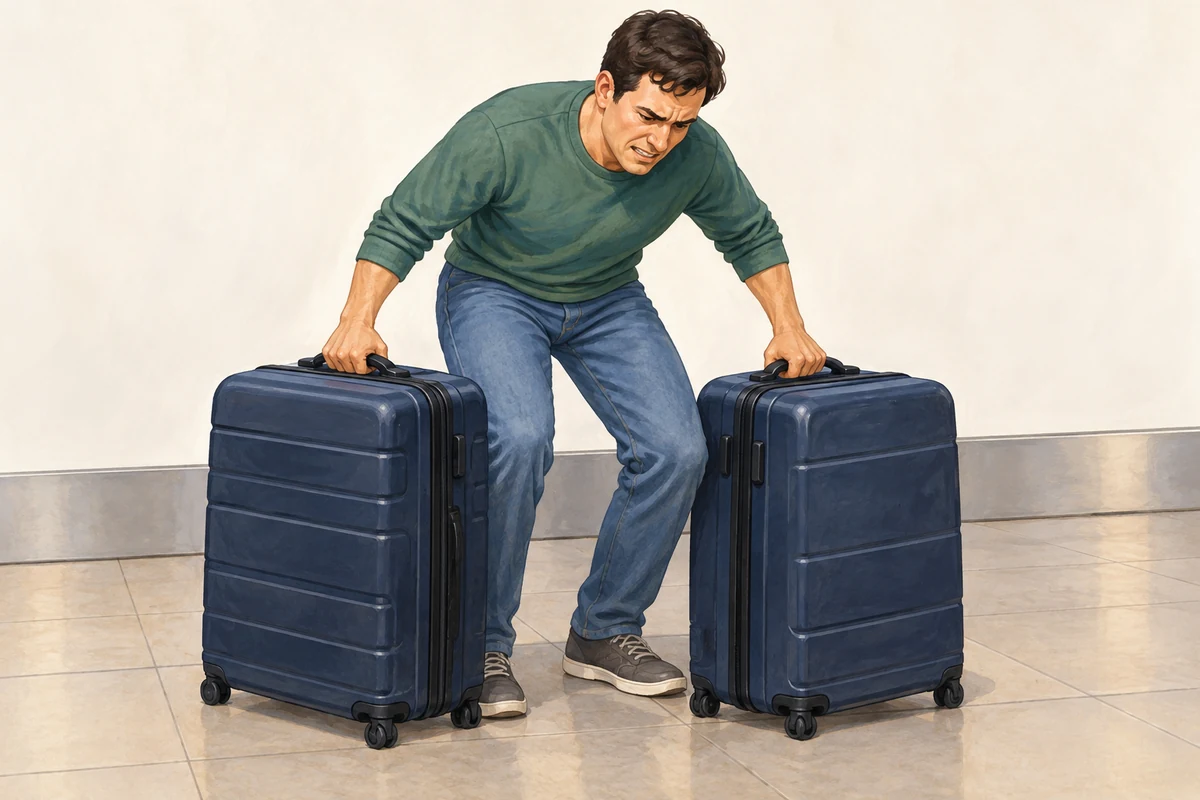 The cases are heavy.