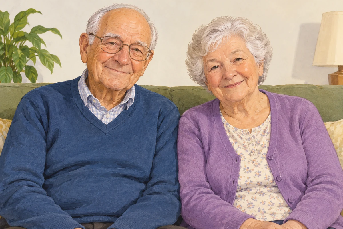 The grandparents are old.
