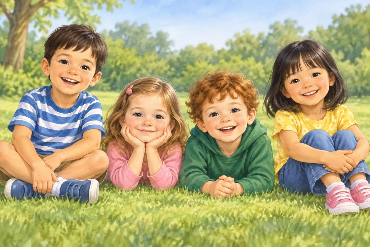 The children are young.