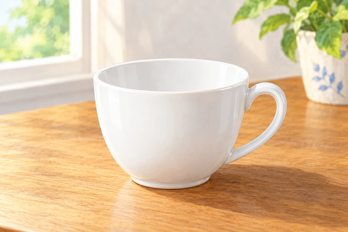 A clean cup.
