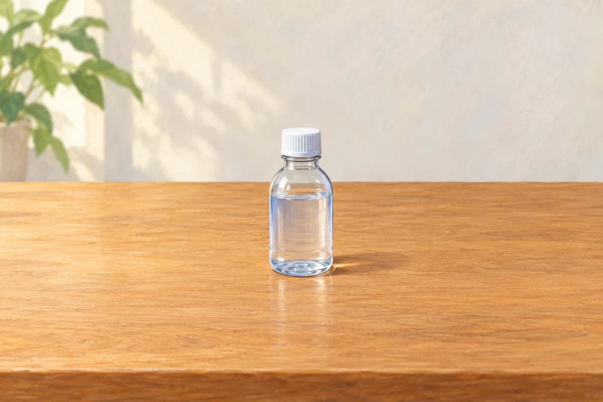 A small bottle.