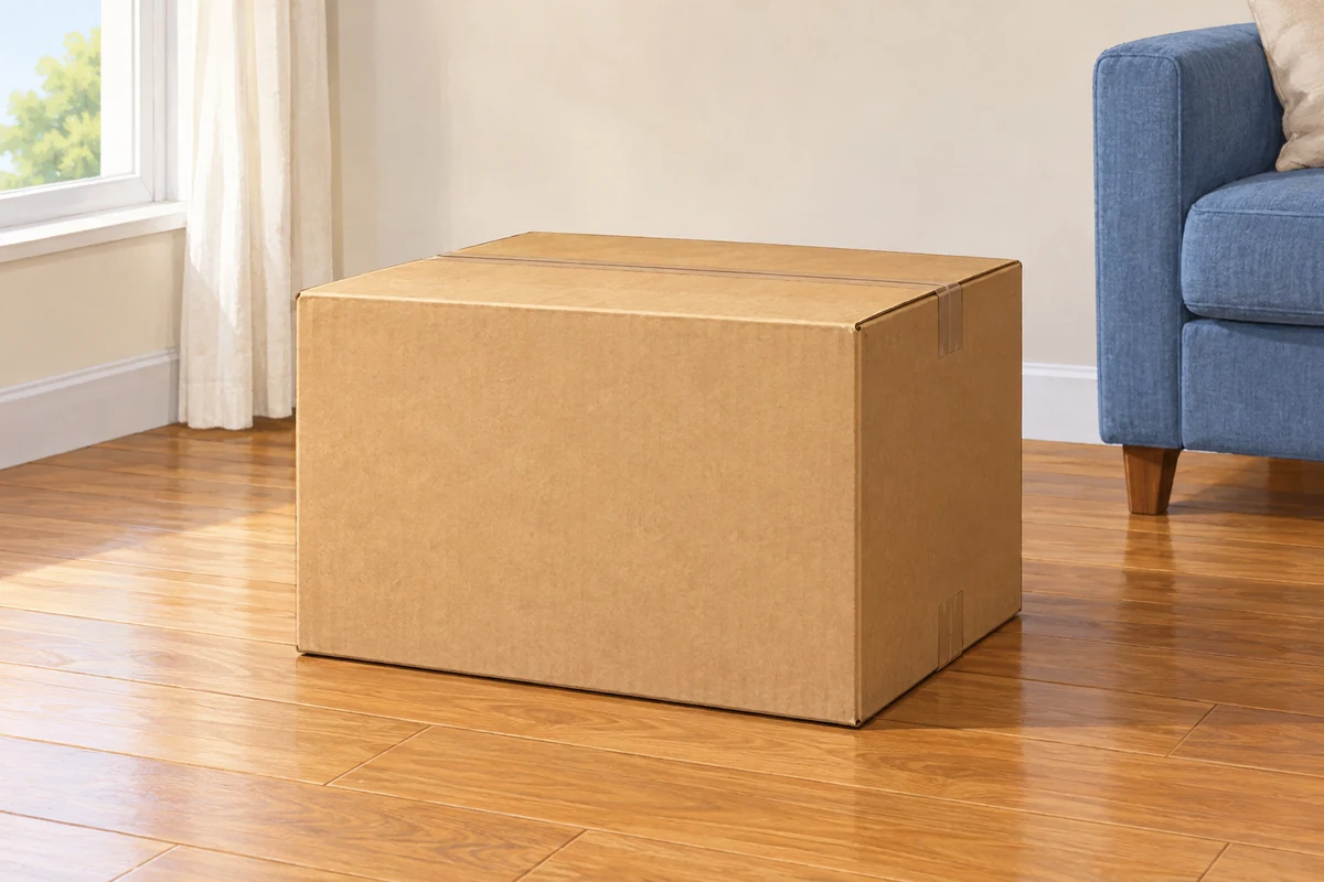 A box on the floor.
