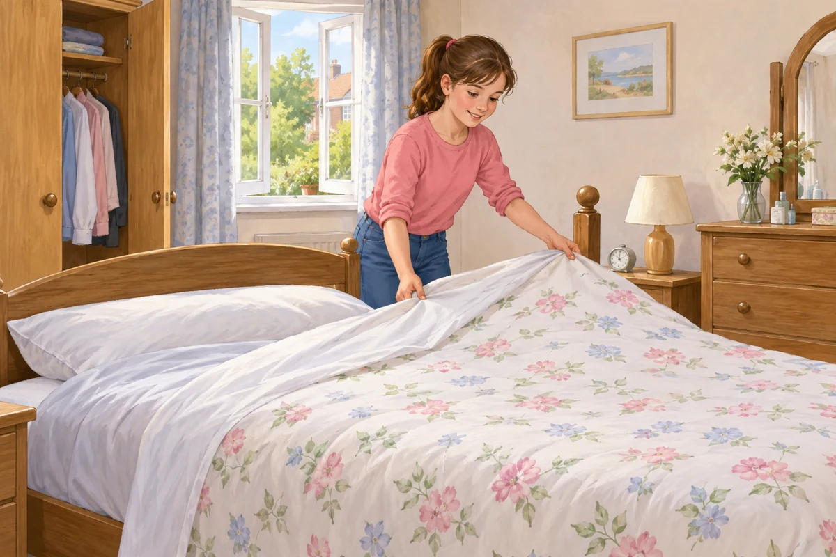 Amy must make the bed.