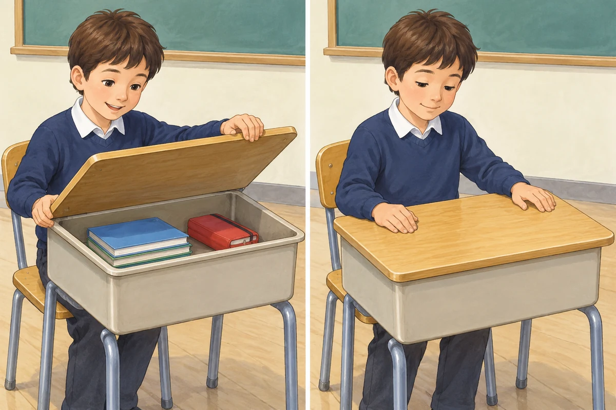 Desk for an imperative exercise.