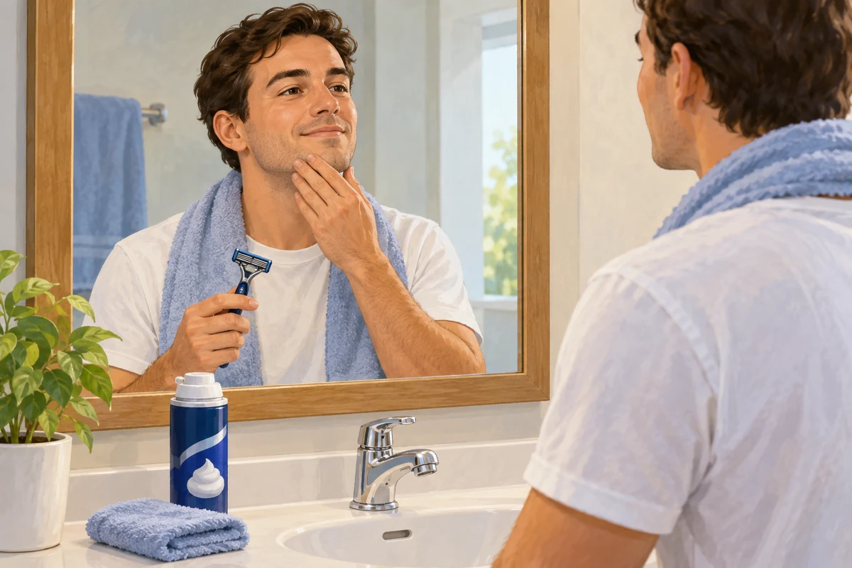 I am going to shave.