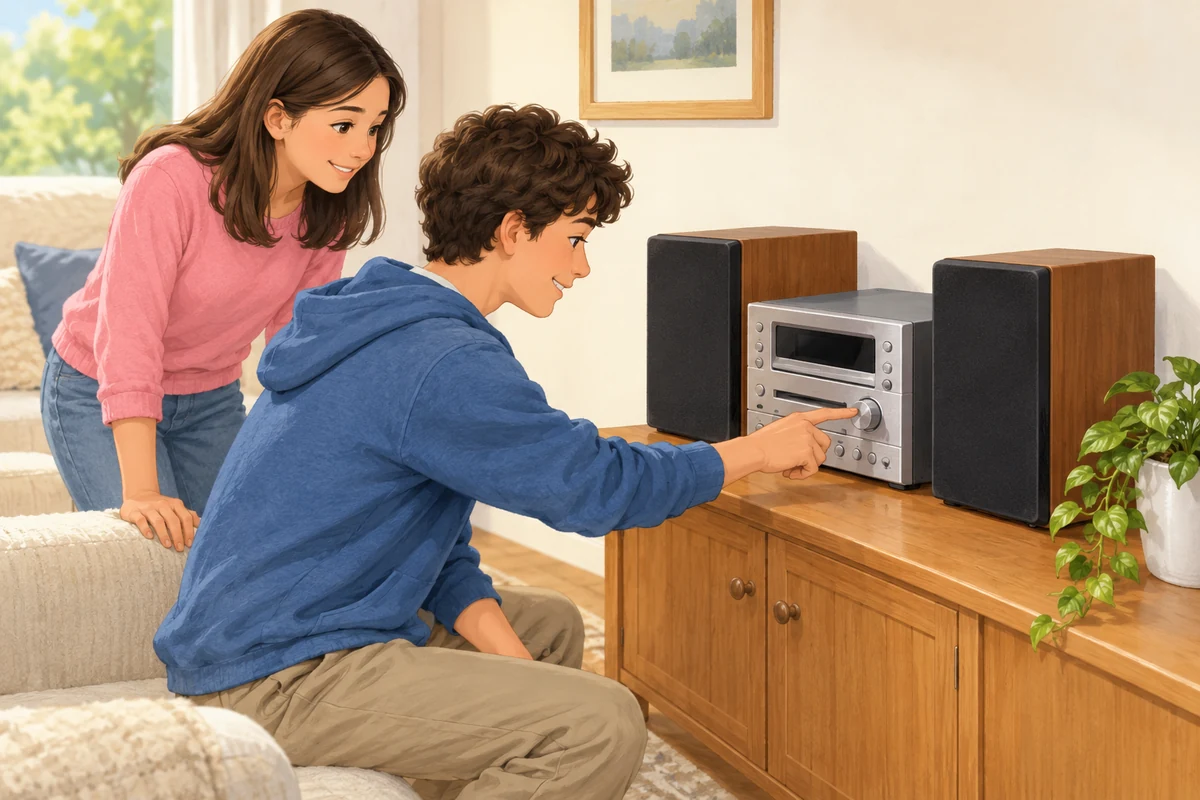 We are going to listen to the stereo.