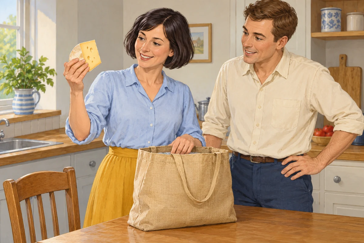 A piece of cheese.