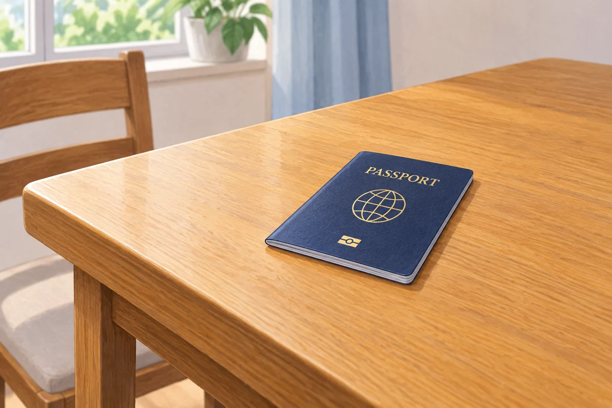 passport on that table