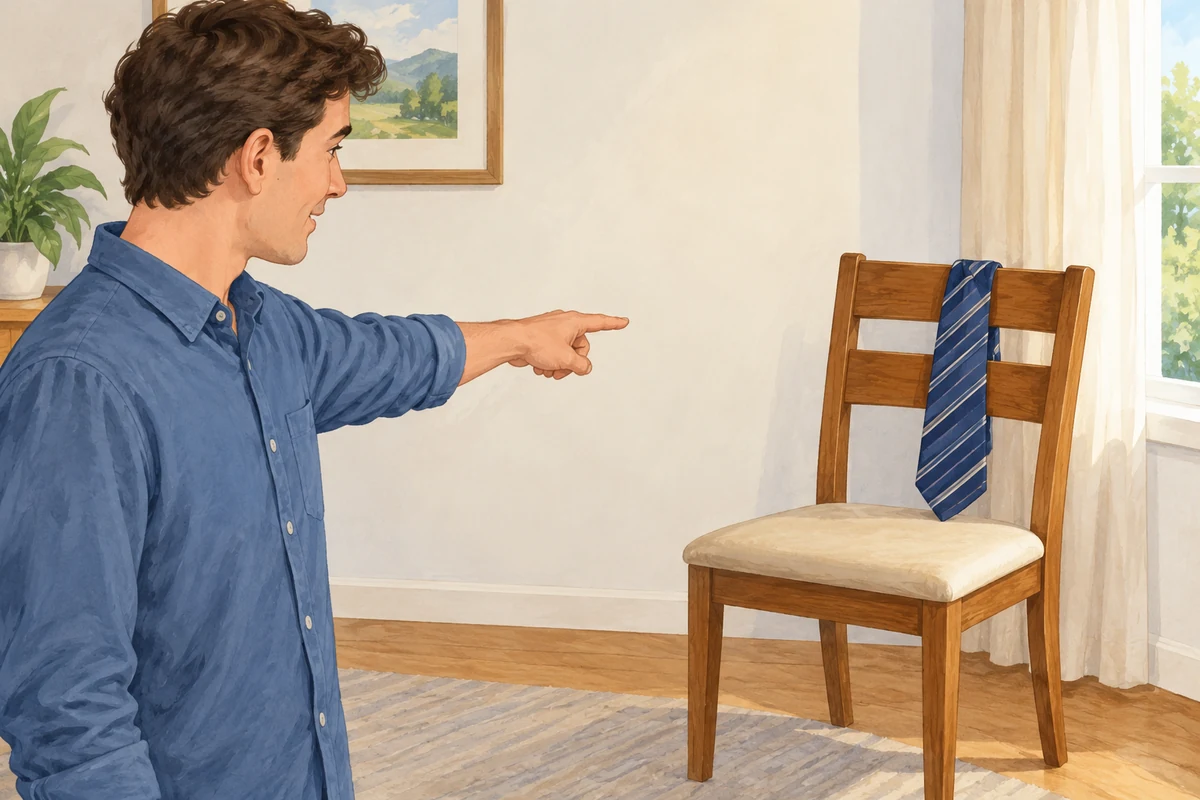 tie on that chair