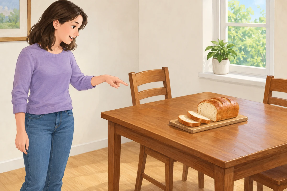bread on that table