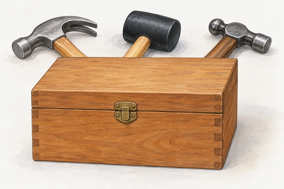 hammers behind that box