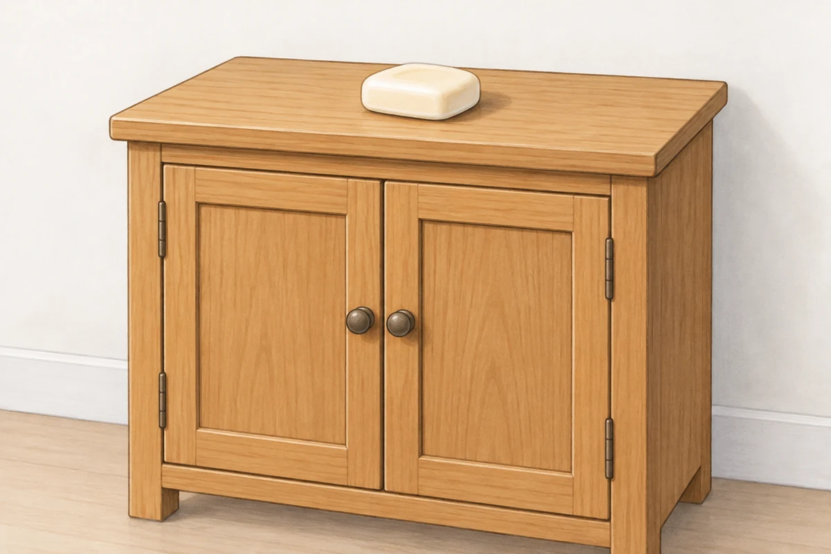 soap on the cupboard