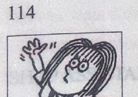 A girl asks a question, raising her hand.