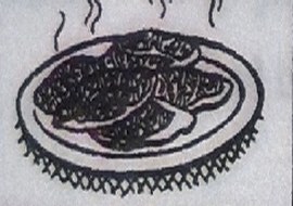 A plate of pieces of meat with steam rising.