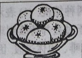 A bowl of oranges.