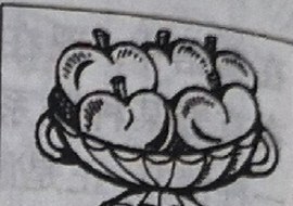 A bowl of apples.